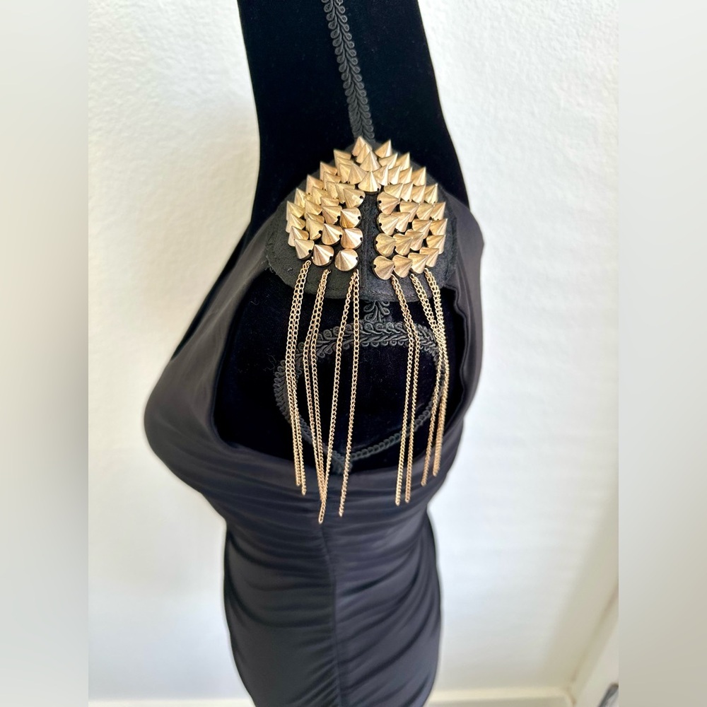 GOLD SPIKE DRESS